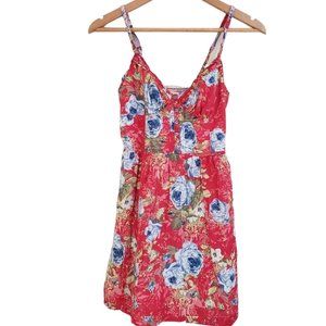 100% Cotton Abercrombie & Fitch Floral Print Mini Dress Size M